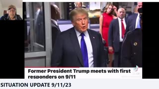 Trump - 9-11 Speech - Also Thanks NYC Police - QFS Getting close Maybe Beginning Next Year -9-12-23