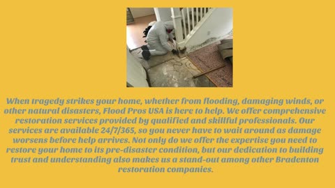 Quality Bradenton Fire Damage Restoration Company