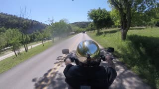 Motorcycle Ride River Road Passenger POV