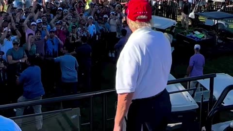 Wow MOMENTS AGO AT TRUMP NATIONAL GOLF CLUB, BEDMINSTER