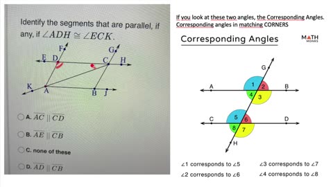 Corresponding Angle Questions