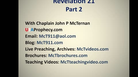 Bible Teaching: Revelation 21 (The New Jerusalem) Part 43