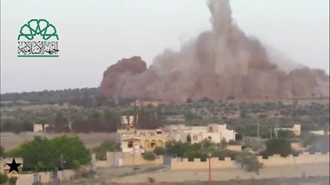 Ahrar Al-Sham Fighters Detonate Massive Tunnel Bomb Under SAA Checkpoint