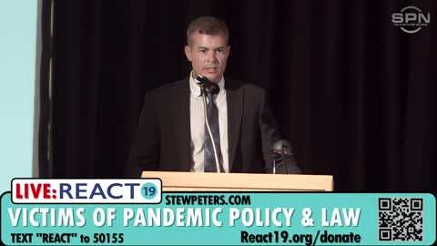 Josh Yoder at React19's Victims of Pandemic Policy & Law Event