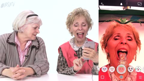 Watch Our Grandmas Try Using Snapchat