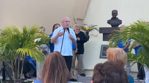 Inauguración del busto del Padre Antonio Camiñas, en la Ermita de la Caridad Miami, Fl.