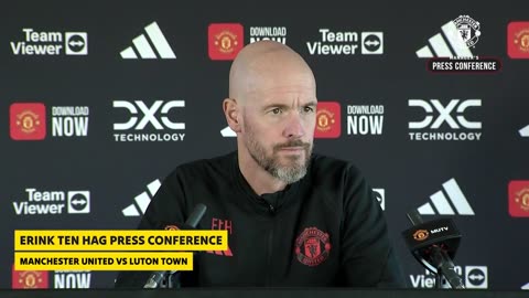 Manchester United vs Luton Town - Erik Ten Hag Press Conference | Update on Rashford & Mason Mount
