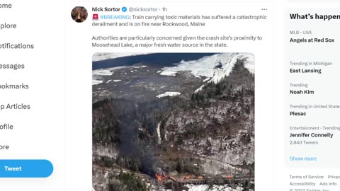 Train derailment in Main and Chemical plant explosion in Georgia