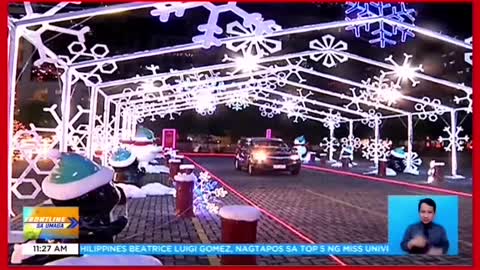 FRONTLINE SA UMAGAChristmas drive-thrudinarayo sa Pasay City