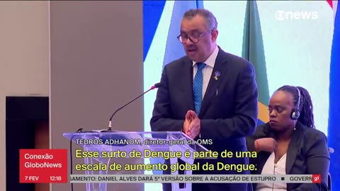 Brasília: Tedros Adhanom, nesta quarta-feira, 7 de fevereiro, fez um alerta para surto global da dengue.