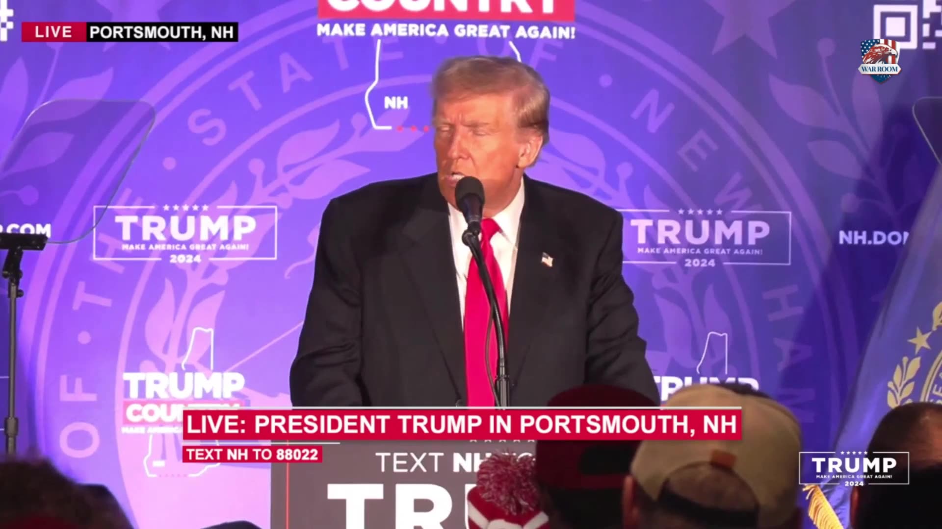 President Trump in Portsmouth, NH 17 Jan 2024