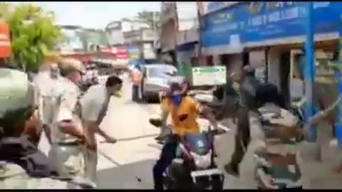 Funny Video 2023 Police Man Was Beating Of Mango Man