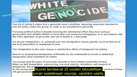 Suomennettu: White genocide