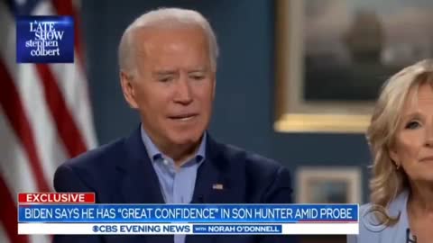 Joe Biden talks about his son, Hunter.