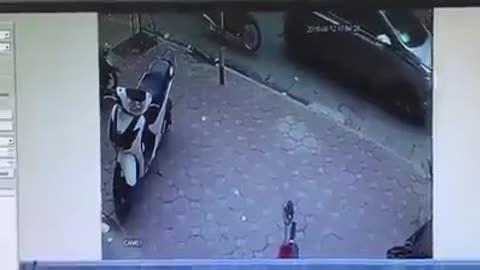 Girl stolen expensive motor