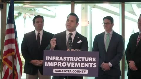 Florida Gov. Ron DeSantis Awards Over $10 Million In Infrastructure Funds To Sarasota County
