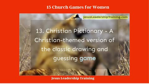 15 Church Games for Women