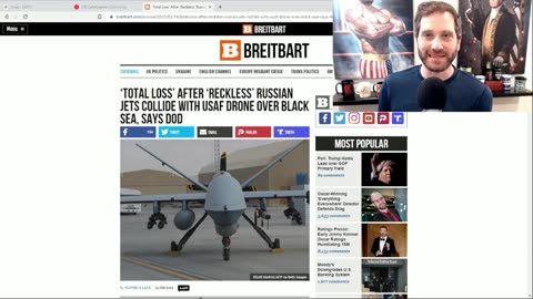 Salty Cracker - Russians Piss All Over American Drone Over Black Sea Causing it to Crash