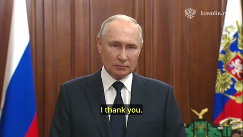 President Putin's address to the nation after Wagner rebellion and events about it.