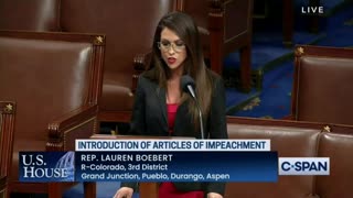 Lauren Boebert Takes A Courageous Stand, Files Articles Of Impeachment