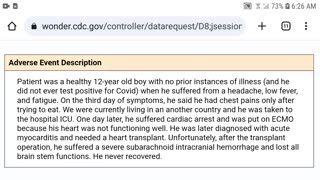 MIRROR: VAERS: HEALTHY 12 YEAR OLD BOY SUFFERS CARDIAC ARREST!