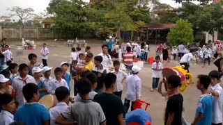 Vietnamese traditional game - making traditional Mid-Autumn Festival lanternspreserving