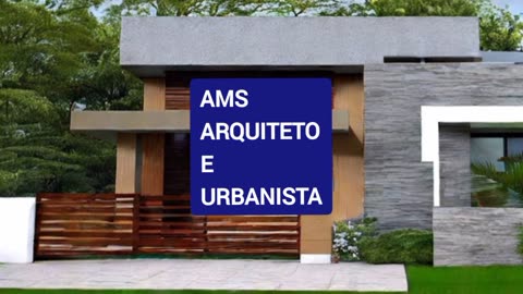 Projeto para construir: venezianas encimado na porta de entrada - AMS ARQUITETO E URBANISTA