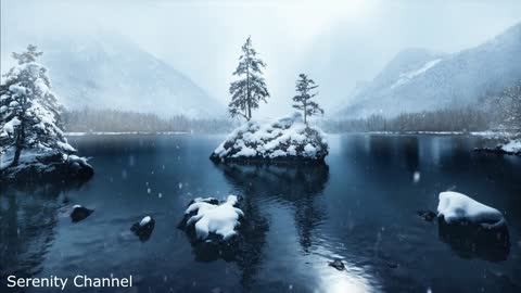 Good Night - Enjoy 30 minutes of gorgeous Winter Wonderland scenery and Soothing background music