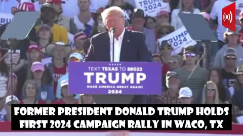 Donald Trump first compaign rally on 25/03/2023 in texus in America for Precident Election