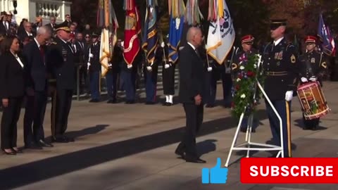 Dementia ridden Biden lost at Wreath laying Ceremony !