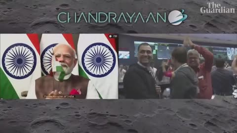 Indian's chandrayaan-3 makes historic moon landing