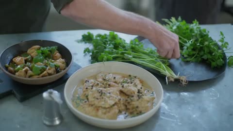 creamy chicken escalopes and wok-fried chicken recipes