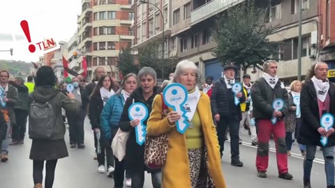 Manifestación en Bilbao para reivindicar los derechos de los presos vascos