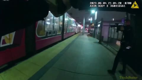 San Diego bodycam video shows armed man killed in police shooting on MTS trolley