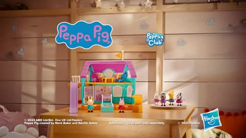 Peppa Pig Peppa’s Club Peppa’s Kids-Only Clubhouse Playset Toy; Sound Effects;