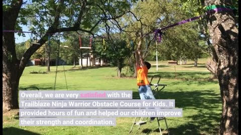 See Detailed Review: Trailblaze Ninja Warrior Obstacle Course for Kids - Ultimate Outdoor Fun 2...