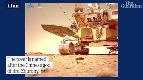 China releases footage from its Mars rover