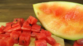 Life Hack: Fastest way to cube a watermelon