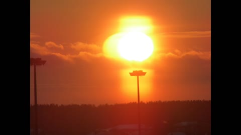 Incredible alien nibiru sunset