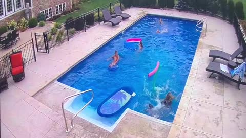 Pool Float Faceplant