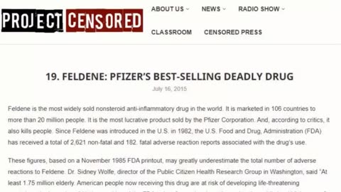The Truth about 'Pfizer' 'Pharmaceuticals' Documentary. The Story of 'Pfizer' Inc. Dr. 'Sam Bailey'
