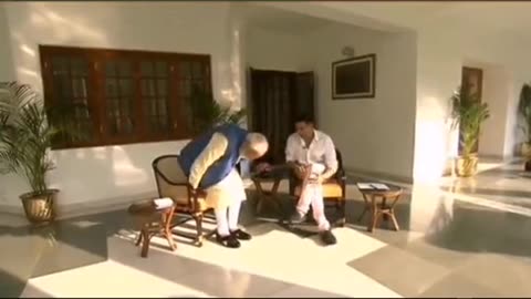Indian prime minister Modi meeting with Akshy kumar
