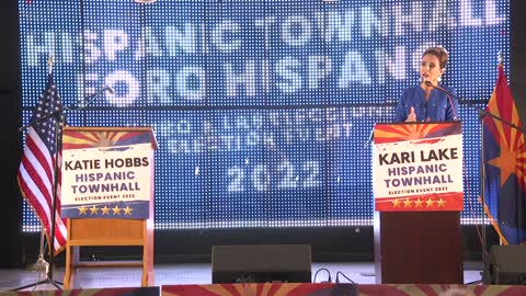 Kari Lake speaks at the 1st Gubernatorial Hispanic Townhall