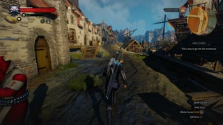 Witcher 3 - High Stakes Find a way to get into the warehouse