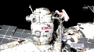Russian cosmonauts conduct lengthy spacewalk