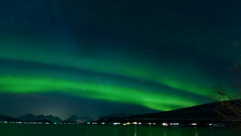 Time lamps of aurora borealis