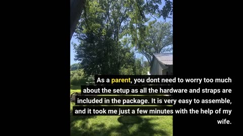 Watch Detailed Review: 40 Inch Tree Swing Saucer Swing - 800Lb Weight Capacity, 900D Oxford Wat...
