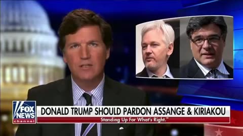 Tucker about McConnell threatening President Trump about Julian Assange pardon.