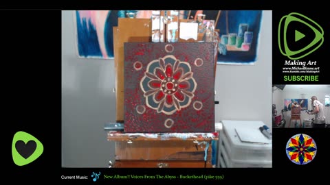 Live Painting - Making Art 8-10-23 - Morning Mandala