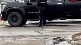 Edmonton, Canada, police pull over anyone honking or flying the flag